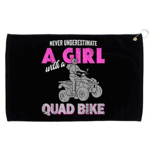 Quad Four Wheeler Never Underestimate A Girl 4 Wheeler Grommeted Golf Towel