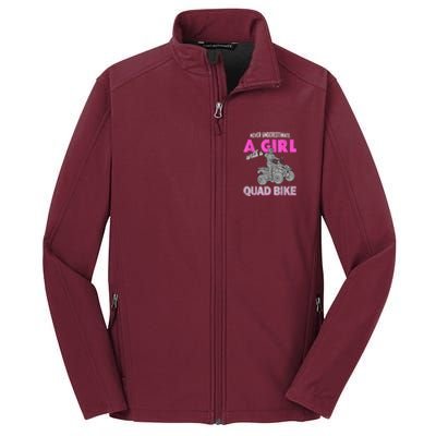 Quad Four Wheeler Never Underestimate A Girl 4 Wheeler Core Soft Shell Jacket