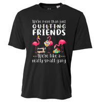 Quilting Flamingo Were More Than Just Quilting Friends Cooling Performance Crew T-Shirt