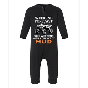 Quad Four Wheeler Weekend Forecast Mud 4 Wheeler Infant Fleece One Piece