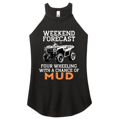 Quad Four Wheeler Weekend Forecast Mud 4 Wheeler Women's Perfect Tri Rocker Tank