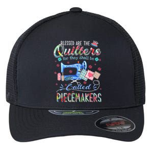 Quilting Gift Blessed Are The Quilters For They Shall Be Flexfit Unipanel Trucker Cap