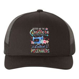 Quilting Gift Blessed Are The Quilters For They Shall Be Yupoong Adult 5-Panel Trucker Hat