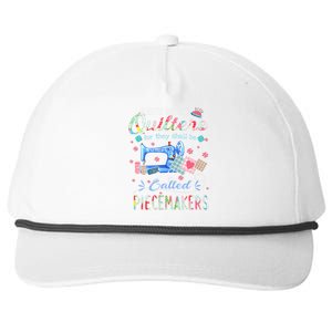 Quilting Gift Blessed Are The Quilters For They Shall Be Snapback Five-Panel Rope Hat