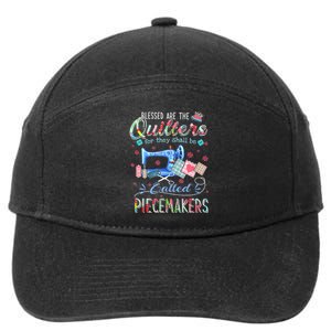 Quilting Gift Blessed Are The Quilters For They Shall Be 7-Panel Snapback Hat