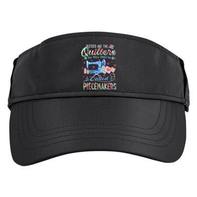 Quilting Gift Blessed Are The Quilters For They Shall Be Adult Drive Performance Visor