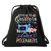 Quilting Gift Blessed Are The Quilters For They Shall Be Drawstring Bag