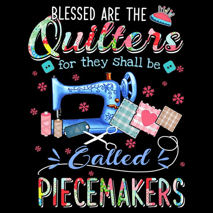 Quilting Gift Blessed Are The Quilters For They Shall Be Flatbill Hat