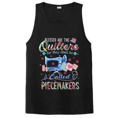 Quilting Gift Blessed Are The Quilters For They Shall Be PosiCharge Competitor Tank