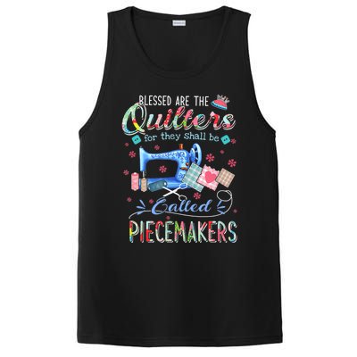 Quilting Gift Blessed Are The Quilters For They Shall Be PosiCharge Competitor Tank