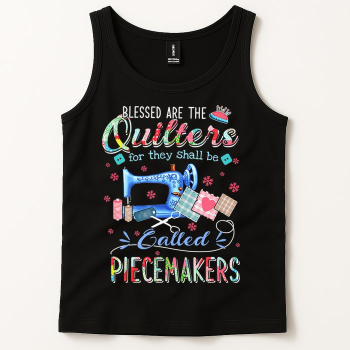 Quilting Gift Blessed Are The Quilters For They Shall Be Tank Top