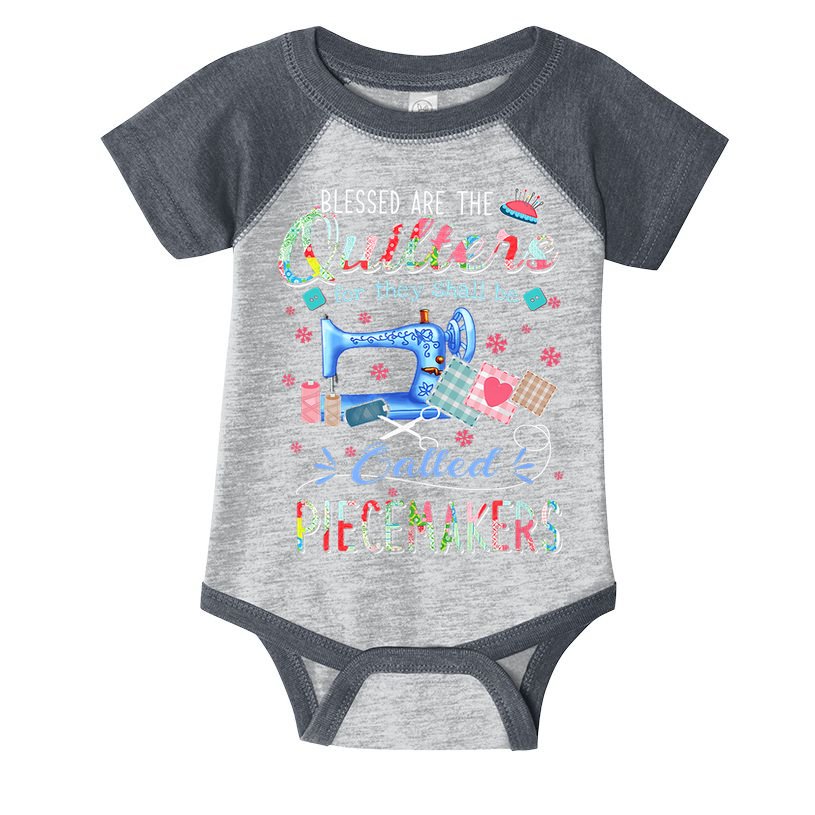 Quilting Gift Blessed Are The Quilters For They Shall Be Infant Baby Jersey Bodysuit