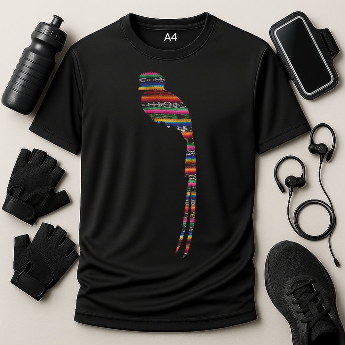 Quetzal Guatemala Chapin Antigua Tikal Tradicional Maya Cooling Performance Crew T-Shirt