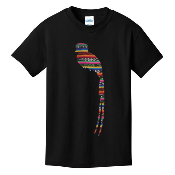 Quetzal Guatemala Chapin Antigua Tikal Tradicional Maya Kids T-Shirt
