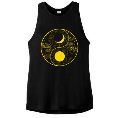 Qi Gong Clothes Tai Chi Qigong Chi Gong Yin Yang Ladies PosiCharge Tri-Blend Wicking Tank