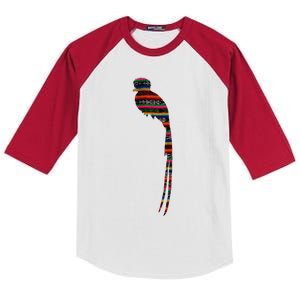 Quetzal Guatemala Chapin Antigua Tikal Tradicional Maya Kids Colorblock Raglan Jersey