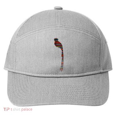 Quetzal Guatemala Chapin Antigua Tikal Tradicional Maya 7-Panel Snapback Hat