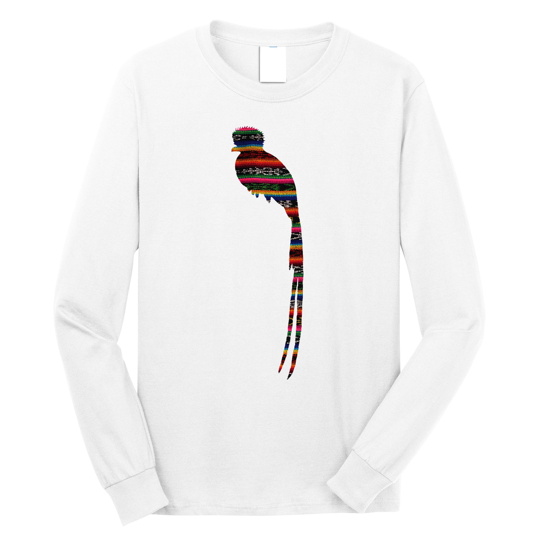 Quetzal Guatemala Chapin Antigua Tikal Tradicional Maya Long Sleeve Shirt