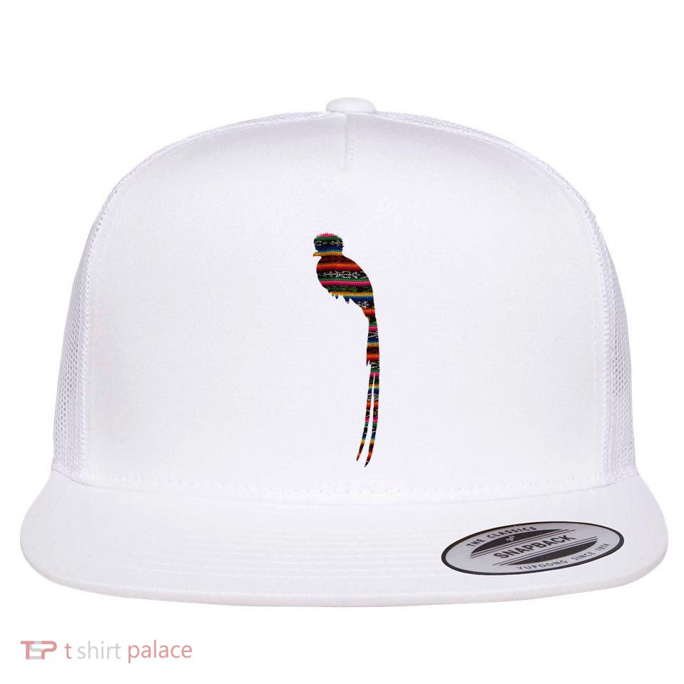 Quetzal Guatemala Chapin Antigua Tikal Tradicional Maya Flatbill Hat