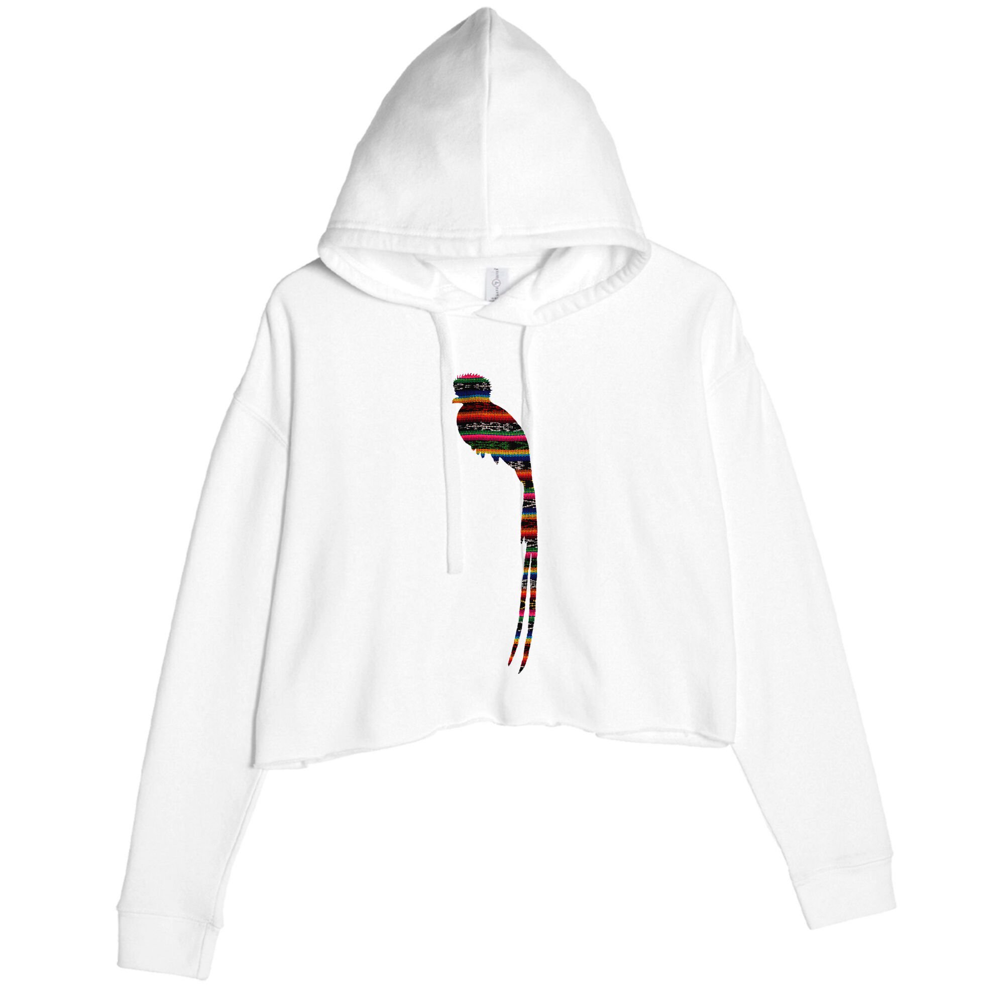 Quetzal Guatemala Chapin Antigua Tikal Tradicional Maya Crop Fleece Hoodie