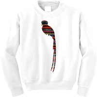 Quetzal Guatemala Chapin Antigua Tikal Tradicional Maya Kids Sweatshirt