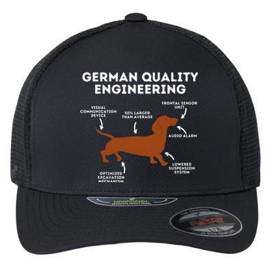 Quality German Engineering Dachshund Lover Wiener Dog Flexfit Unipanel Trucker Cap