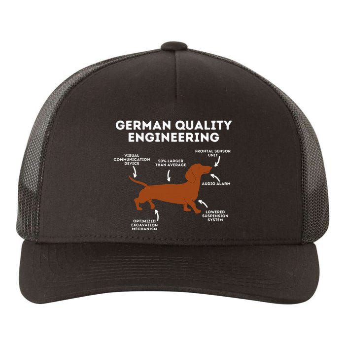 Quality German Engineering Dachshund Lover Wiener Dog Yupoong Adult 5-Panel Trucker Hat