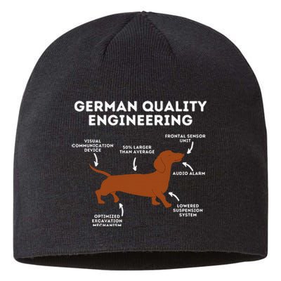 Quality German Engineering Dachshund Lover Wiener Dog Sustainable Beanie