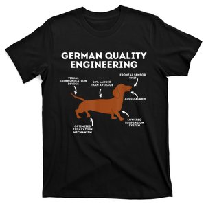 Quality German Engineering Dachshund Lover Wiener Dog T-Shirt