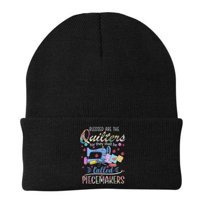 Quilting Great Gift Blessed Are Piecemakers Cool Gift For Quilters Gift Beanie