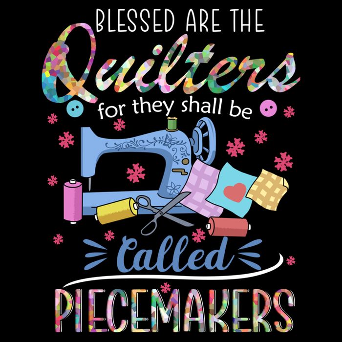 Quilting Great Gift Blessed Are Piecemakers Cool Gift For Quilters Gift Drawstring Bag