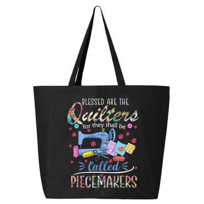 Quilting Great Gift Blessed Are Piecemakers Cool Gift For Quilters Gift 25L Jumbo Tote