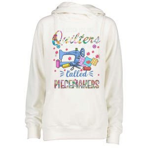 Quilting Great Gift Blessed Are Piecemakers Cool Gift For Quilters Gift Womens Funnel Neck Pullover Hood