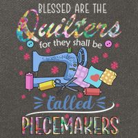 Quilting Great Gift Blessed Are Piecemakers Cool Gift For Quilters Gift Cotton Canvas Backpack