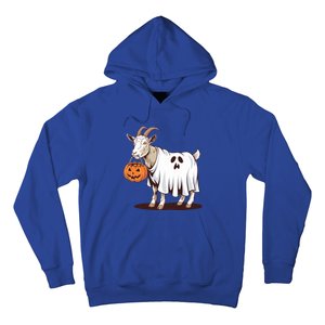 Quirky Goat Ghost Retro Halloween Humor Great Gift Hoodie