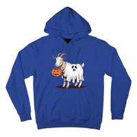 Quirky Goat Ghost Retro Halloween Humor Great Gift Hoodie