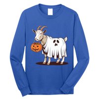 Quirky Goat Ghost Retro Halloween Humor Great Gift Long Sleeve Shirt