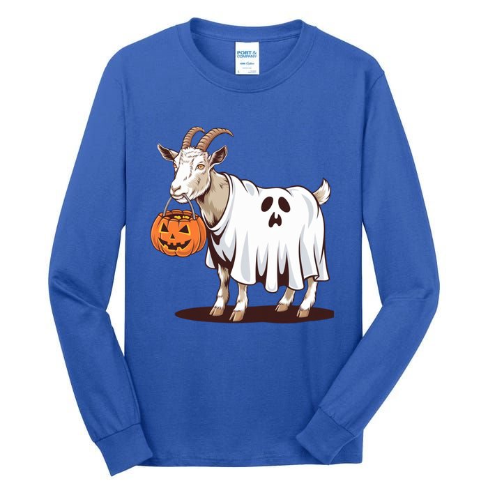 Quirky Goat Ghost Retro Halloween Humor Great Gift Tall Long Sleeve T-Shirt