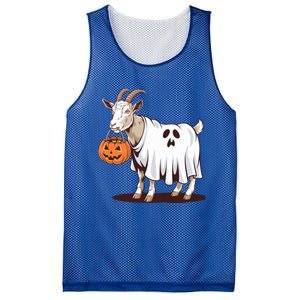 Quirky Goat Ghost Retro Halloween Humor Great Gift Mesh Reversible Basketball Jersey Tank