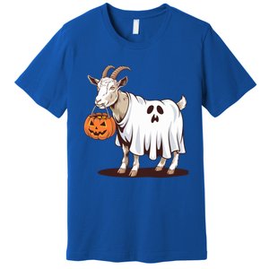 Quirky Goat Ghost Retro Halloween Humor Great Gift Premium T-Shirt