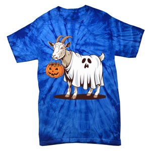 Quirky Goat Ghost Retro Halloween Humor Great Gift Tie-Dye T-Shirt