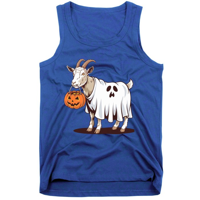 Quirky Goat Ghost Retro Halloween Humor Great Gift Tank Top