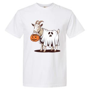 Quirky Goat Ghost Retro Halloween Humor Great Gift Garment-Dyed Heavyweight T-Shirt