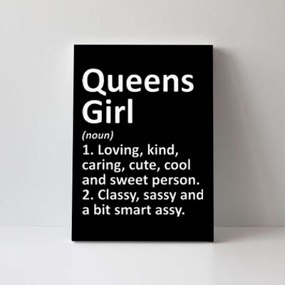 QUEENS GIRL NY NEW YORK Funny City Home Roots Gift Canvas