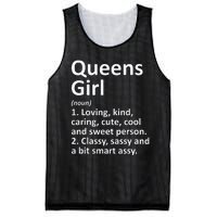 QUEENS GIRL NY NEW YORK Funny City Home Roots Gift Mesh Reversible Basketball Jersey Tank