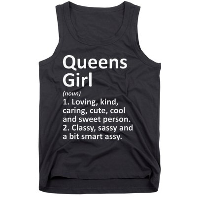 QUEENS GIRL NY NEW YORK Funny City Home Roots Gift Tank Top