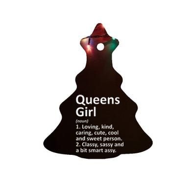 QUEENS GIRL NY NEW YORK Funny City Home Roots Gift Ceramic Tree Ornament