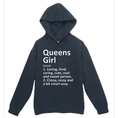 QUEENS GIRL NY NEW YORK Funny City Home Roots Gift Urban Pullover Hoodie