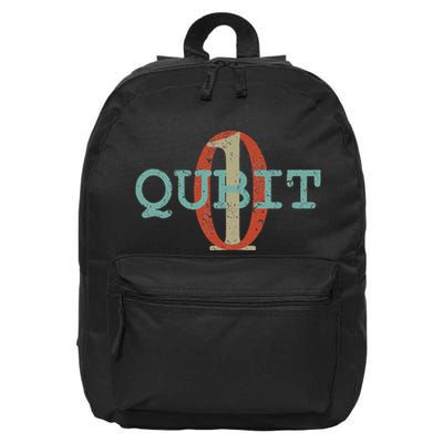 Qubit Gift Quantum Entanglement Computer Physics Computing 16 in Basic Backpack