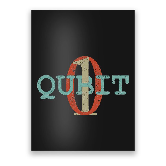 Qubit Gift Quantum Entanglement Computer Physics Computing Poster